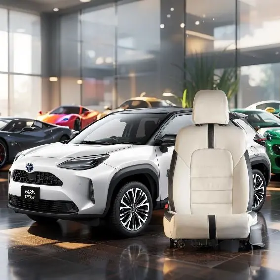 Toyota Yaris Cross Type R Beige Black Seat Covers 2025 - 2026 1