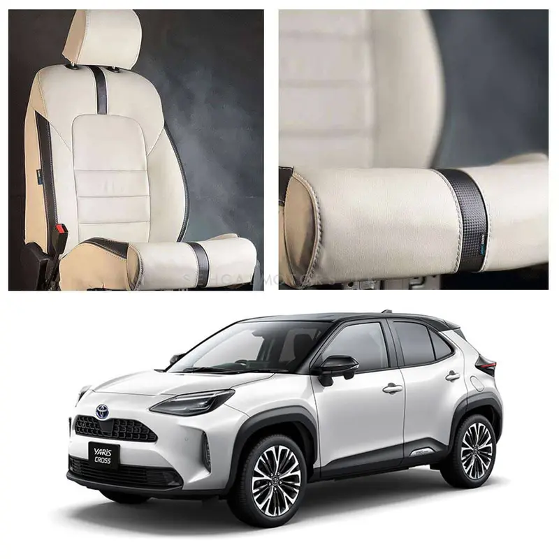 Toyota Yaris Cross Type R Beige Black Seat Covers 2025 - 2026 2
