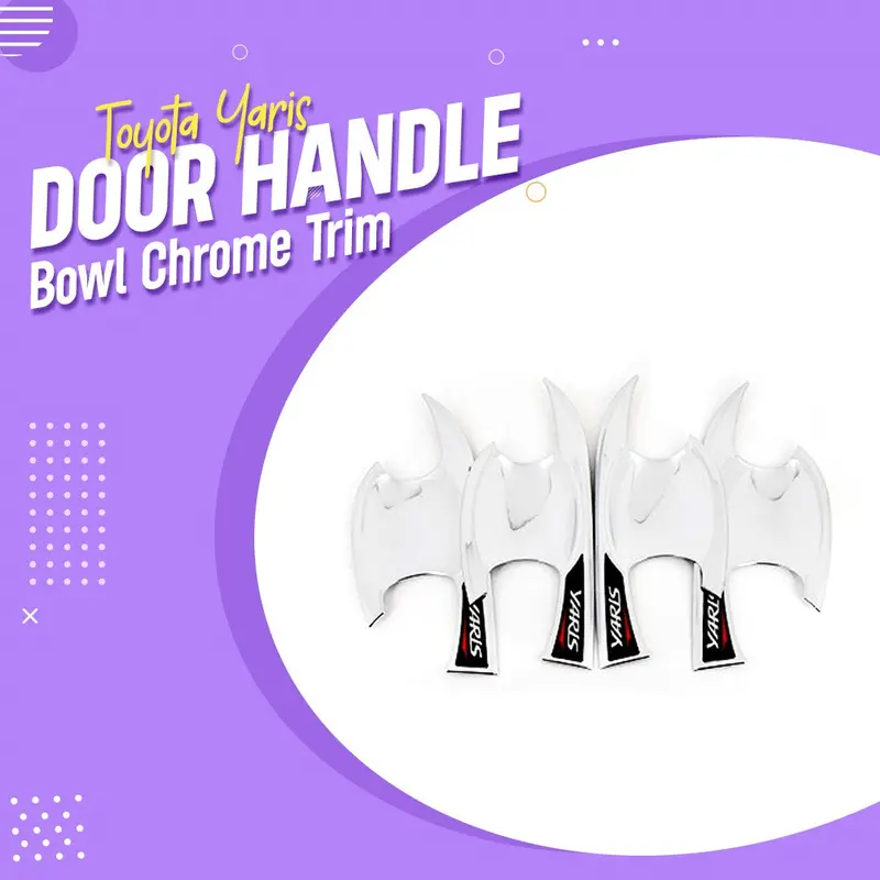 Toyota Yaris Door Handle Bowl Chrome Trim - Model 2020-2021 1