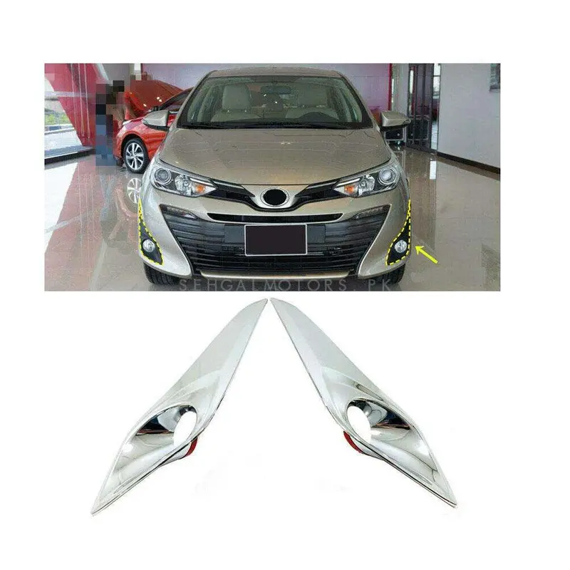 Toyota Yaris Fog Lamps Chrome Covers Without Fog Light 2020-2021 - Ma001779 2