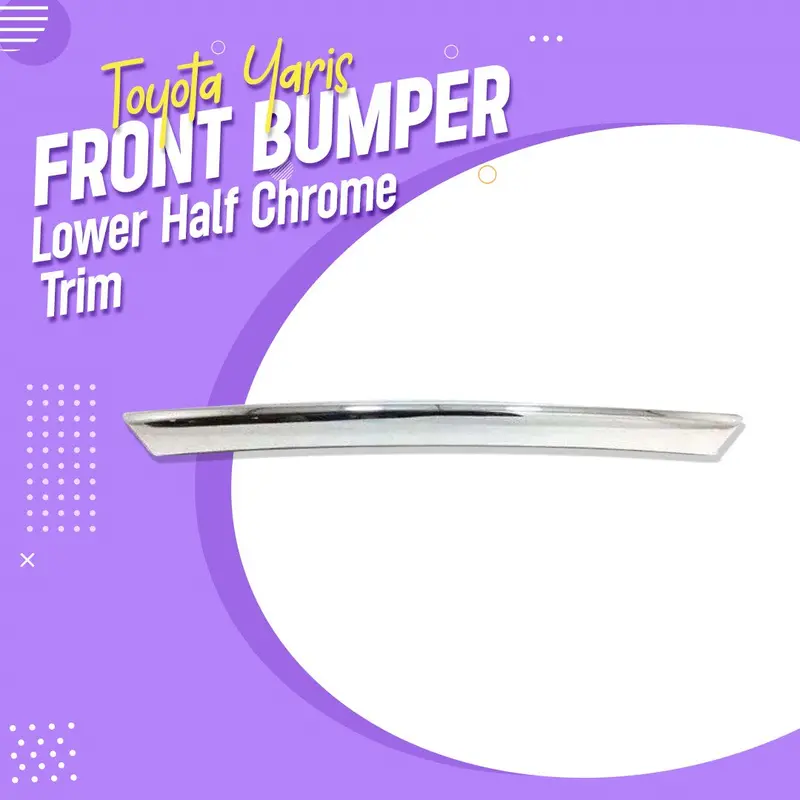 Toyota Yaris Front Bumper Lower Half Chrome Trim - Model 2020-2021 - Ma001775 1