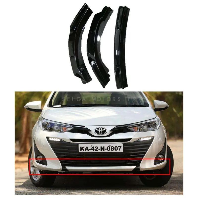 Toyota Yaris Front Complete Canards - Model 2020-2021 - Front Splitter Extention 1