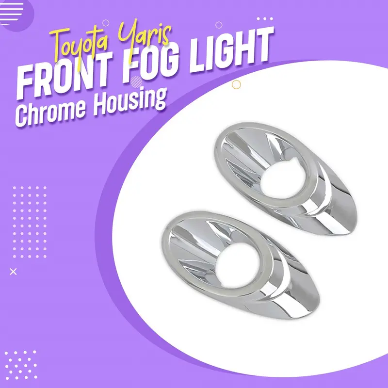 Toyota Yaris Front Fog Light Chrome Housing - Model 2020-2021 1