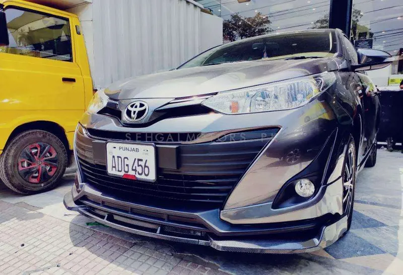 Toyota Yaris Front Glossy Black Canards 3 Pcs - Model 2020-2021 1