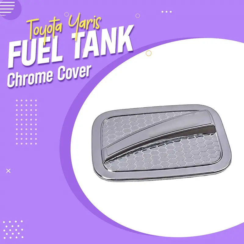 Toyota Yaris Fuel Tank Chrome Cover - Model 2020-2021 - Fuel Tank Cover | Chrome Cover For Fuel | Chrome Accessories For Fuel 1