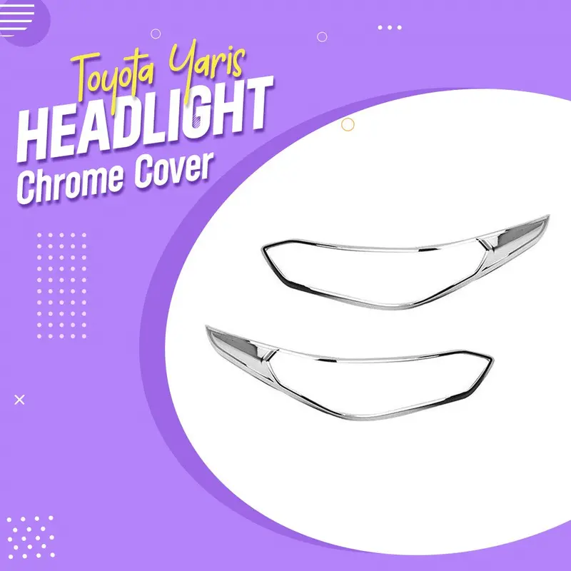 Toyota Yaris Headlight Chrome Cover - Model 2020-2021 1