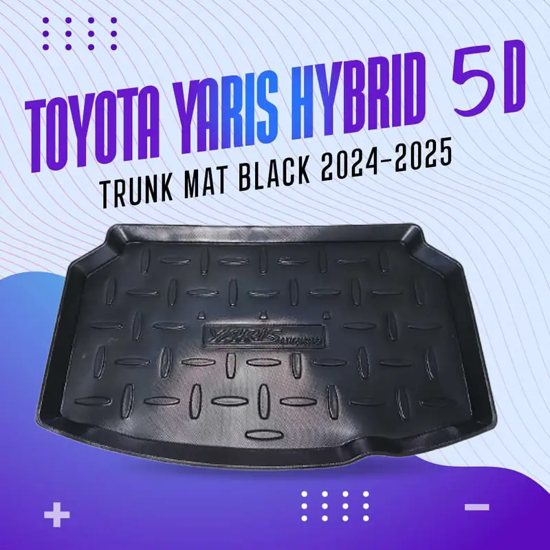 Toyota Yaris Hybrid 5D Tpe Trunk Mat Black 2024 - 2025 1