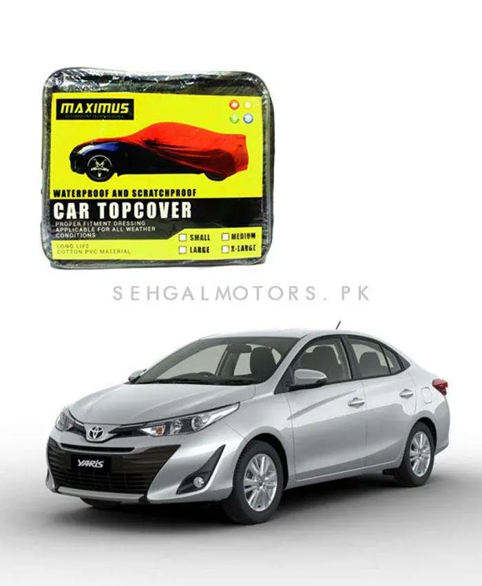 Toyota Yaris Maximus Non Woven Car Top Cover 2020-2021 2020 - 2024 - - Scratchproof And Waterproof - Without Belt 1