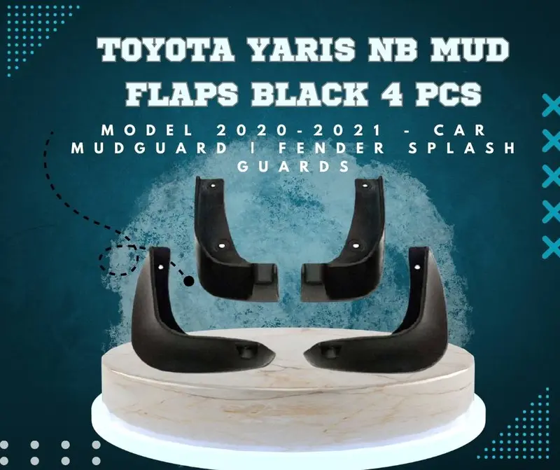 Toyota Yaris Mud Flaps 4 Pcs 2020 - 2024 - Car Mudguard | Fender Splash Guards 1