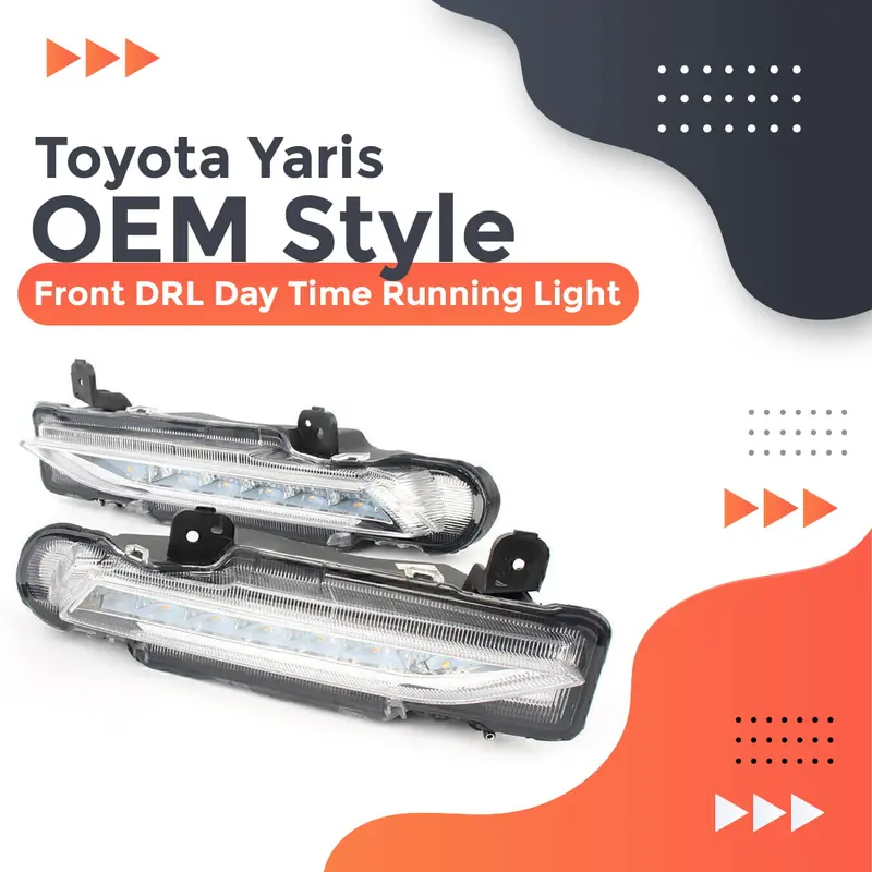 Toyota Yaris Oem Style Front Drl Day Time Running Light 2020 - 2024 1