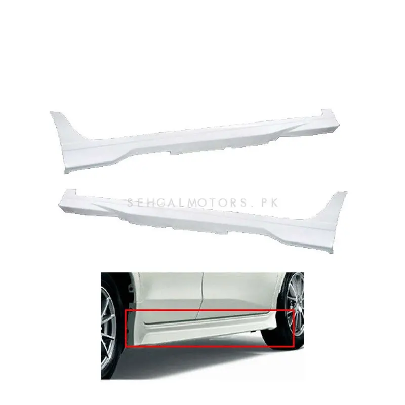 Toyota Yaris Side Skirts Pair Fiber - Model 2020-2021 1