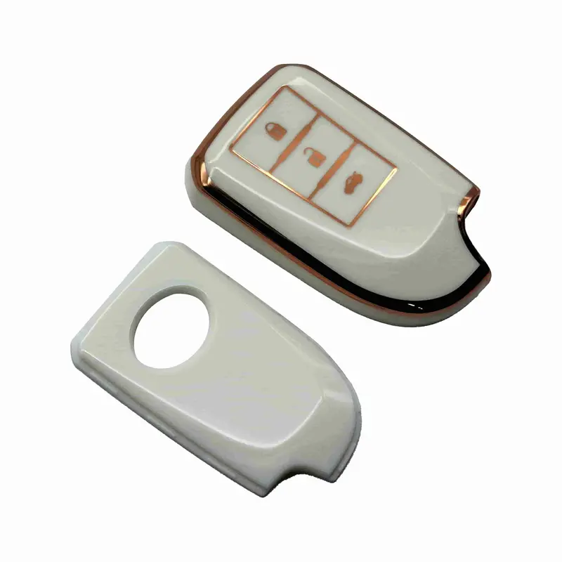 Toyota Yaris Tpu Plastic Protection Key Cover White 2020-2022 2
