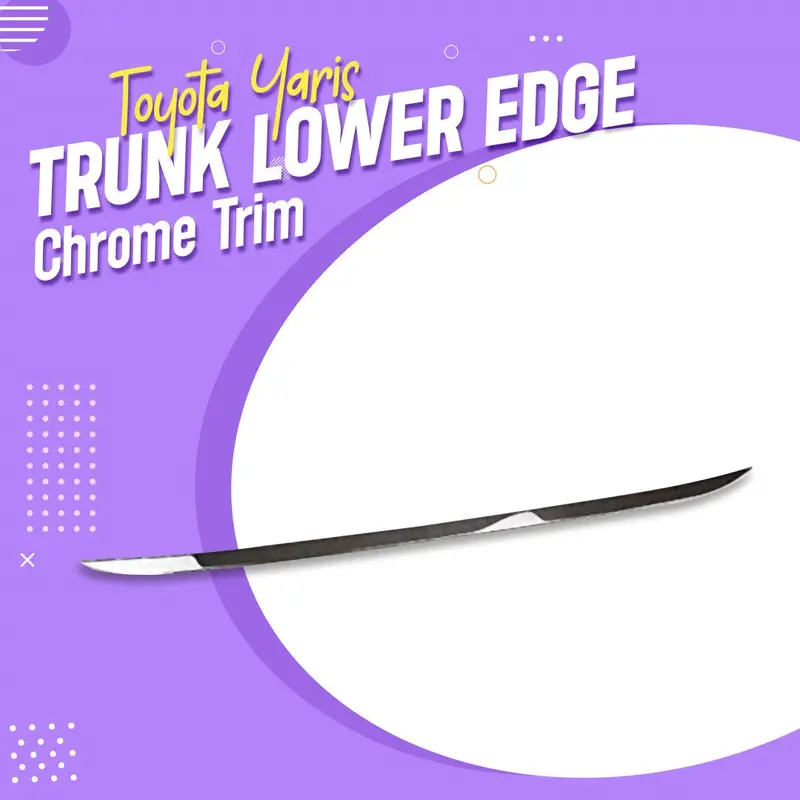 Toyota Yaris Trunk Lower Edge Chrome Trim - Model 2020-2021 1