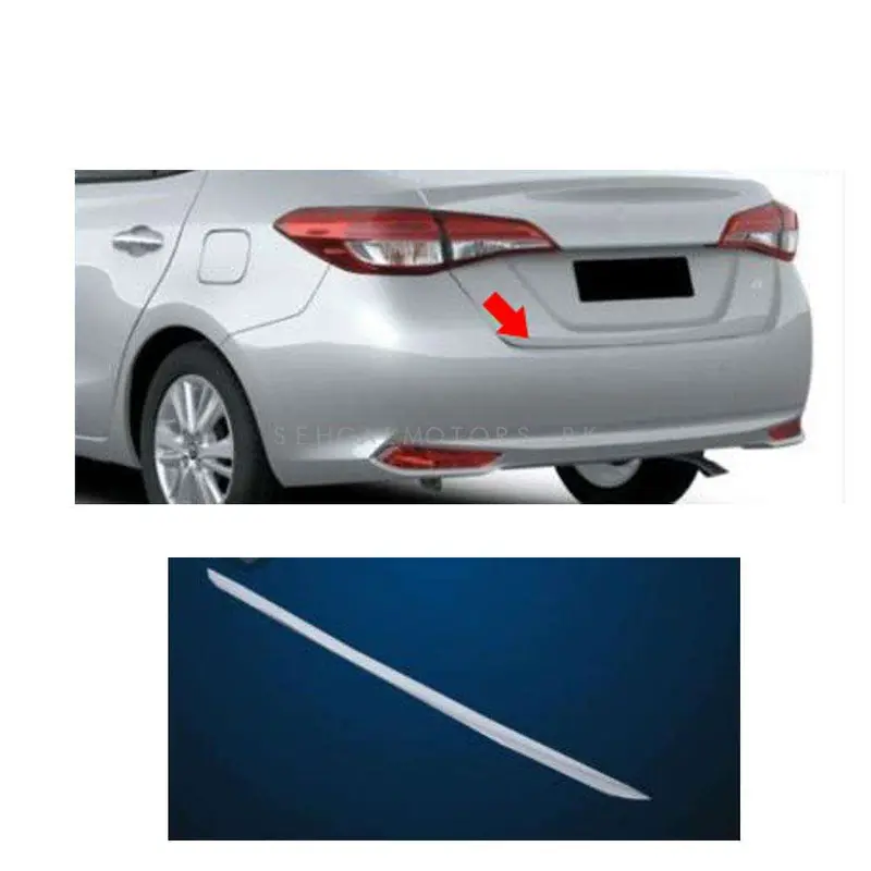 Toyota Yaris Trunk Lower Edge Chrome Trim - Model 2020-2021 2