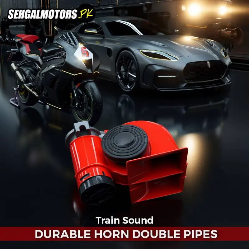 Train Sound Durable Horn Double Pipes - Durable Horn | Loud Horn | Vehicle Horn 1
