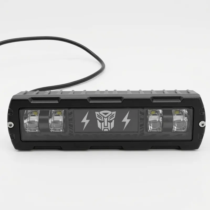 Transformer Slim 4 Led Smd Projector Style Fog Light With Drl For Bikes 6013 2