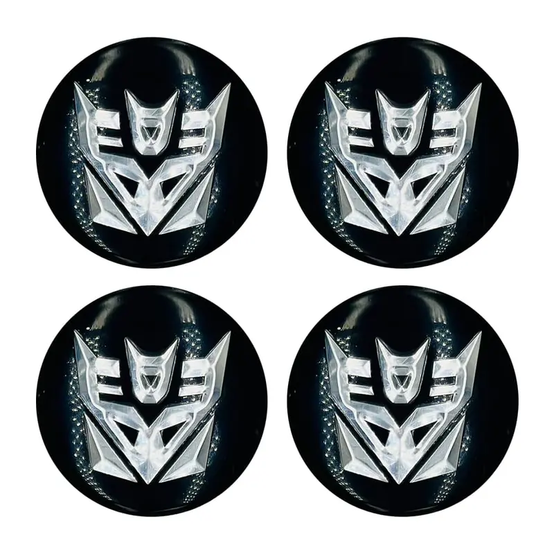 Transformer Style B Wheel Cap Logo Center Hub Sticker - 4 Pcs 2