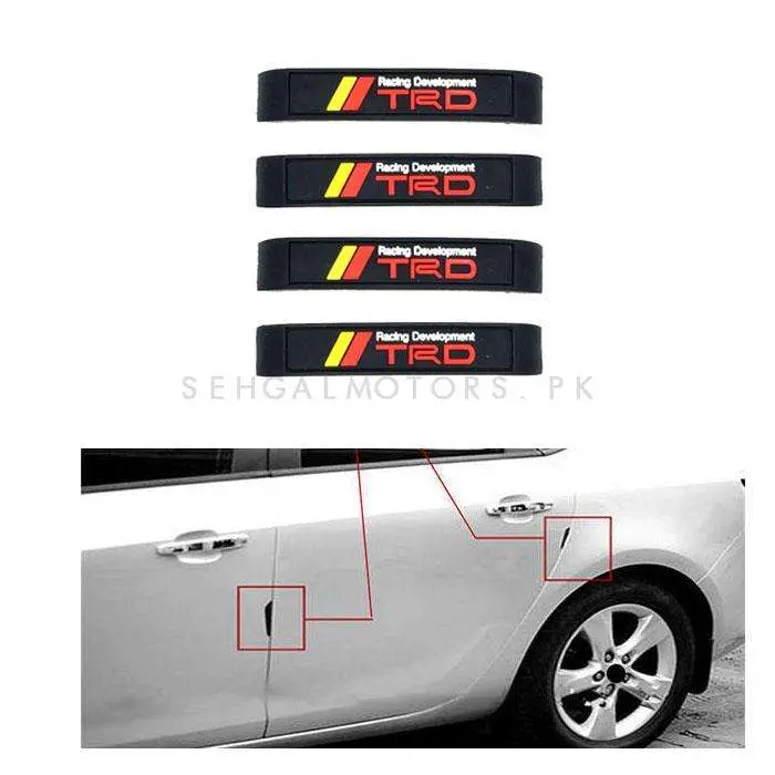 Trd Door Guards Protectors Black Red - Edge Protection Anti-Scratch Buffer Strip 2