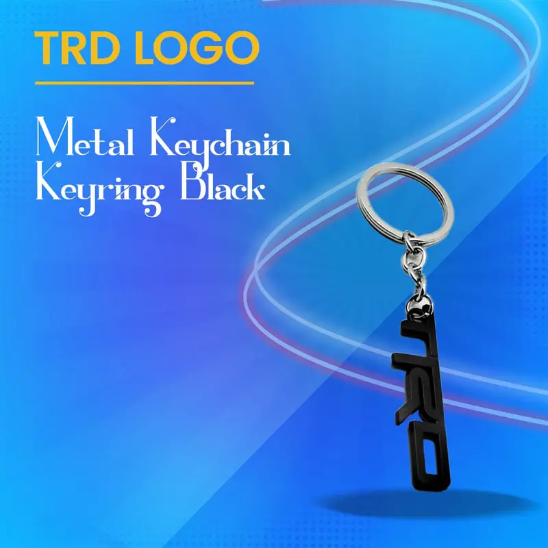 Trd Metal Keychain Keyring - Black 1