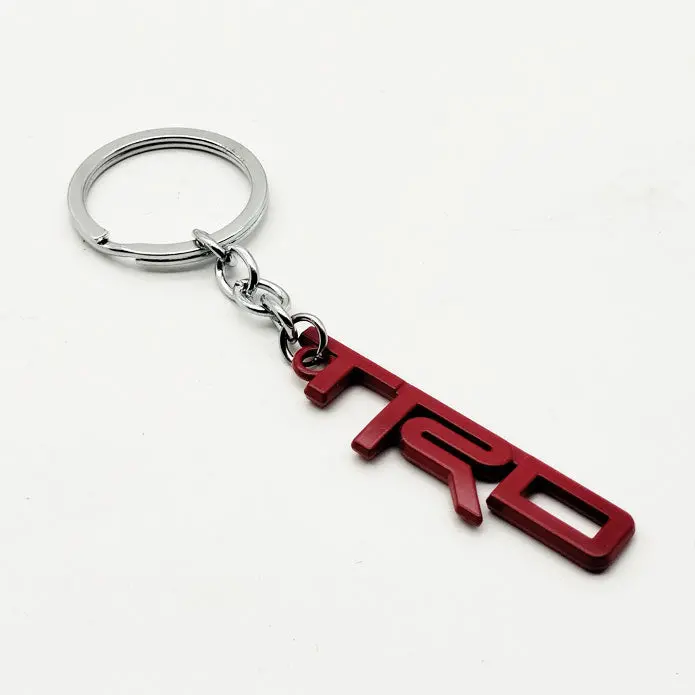 Trd Metal Keychain Keyring - Red 2