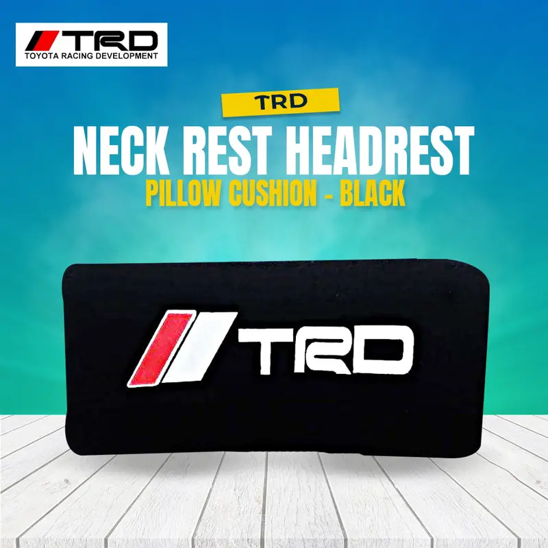 Trd Neck Rest Headrest Pillow Cushion - Black 1