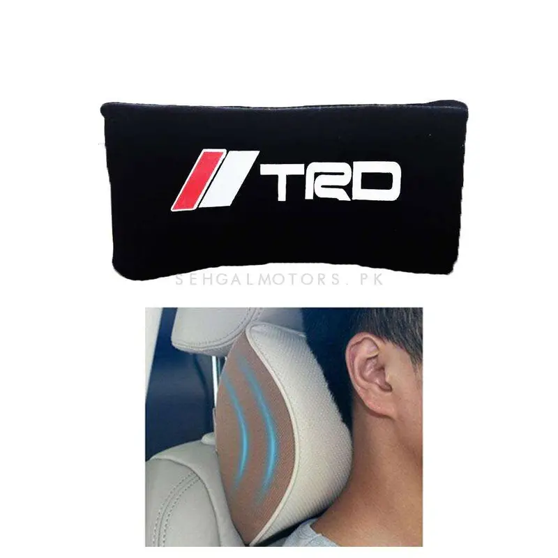 Trd Neck Rest Headrest Pillow Cushion - Black 2
