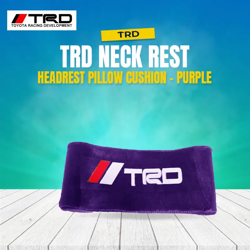 Trd Neck Rest Headrest Pillow Cushion - Purple 1