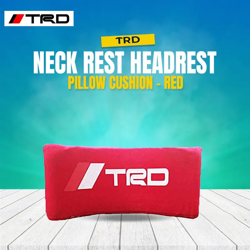 Trd Neck Rest Headrest Pillow Cushion - Red 1