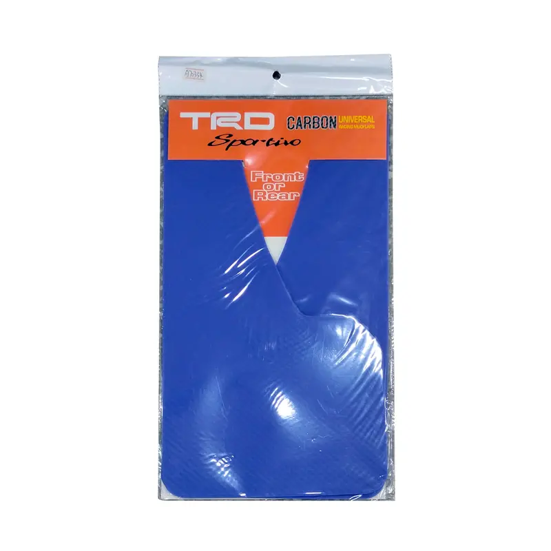 Trd Sportio Carbon Fiber Universal Racing Mud Flaps 2 Pcs - Blue 2