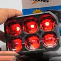 Trmoto 6 Led Fog Light Dual Color Metal Body With Devil Eye - 12-V-24V 2