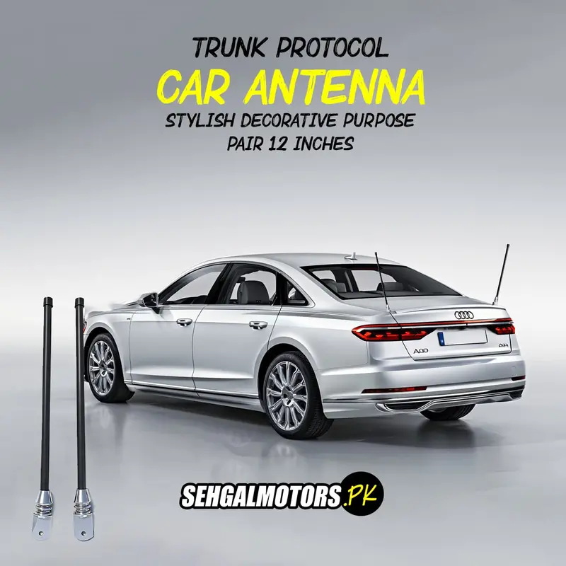 Trunk Protocol Car Antenna Stylish Decorative Purpose Pair 12 Inches 1
