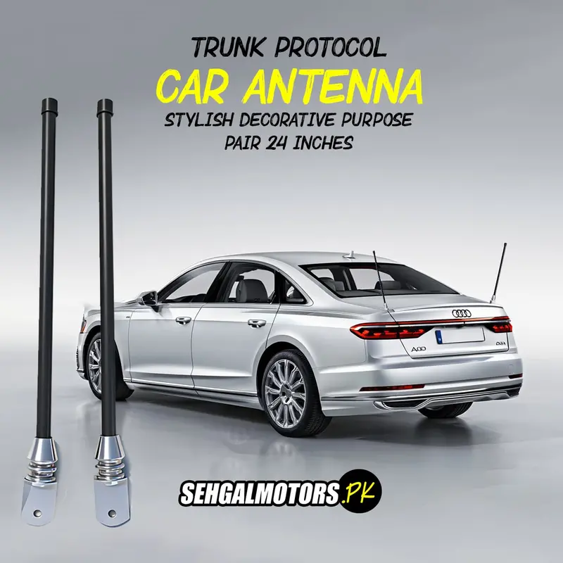 Trunk Protocol Car Antenna Stylish Decorative Purpose Pair 24 Inches 1