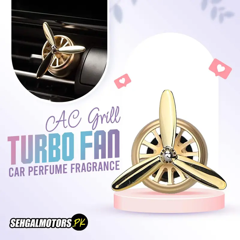 Turbo Fan Ac Grill Car Perfume Fragrance Pair - Multi 1
