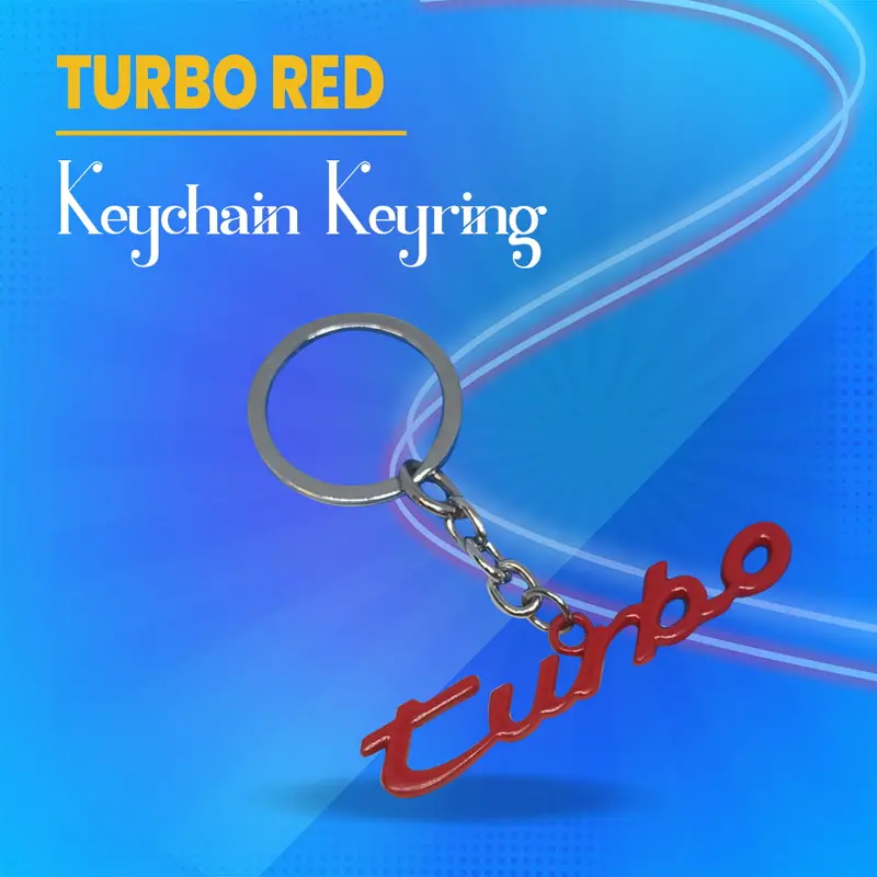 Turbo Red Keychain Keyring 1