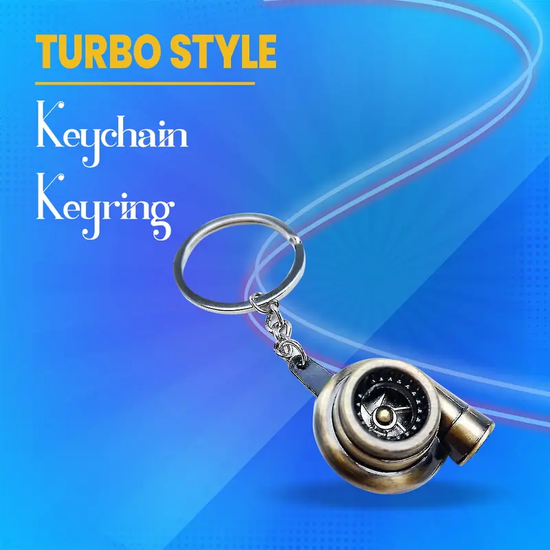 Turbo Style Keychain Keyring 1