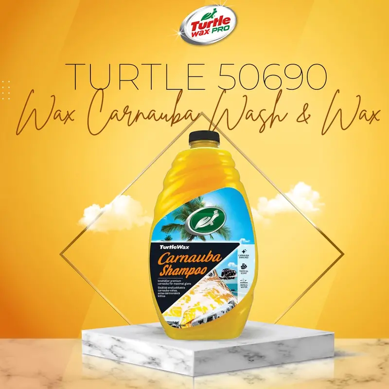 Turtle 50690 Wax Carnauba Wash & Wax (53597/18759) - 1.42 L - Car Glossy Shampoo Cleaning Agent 1