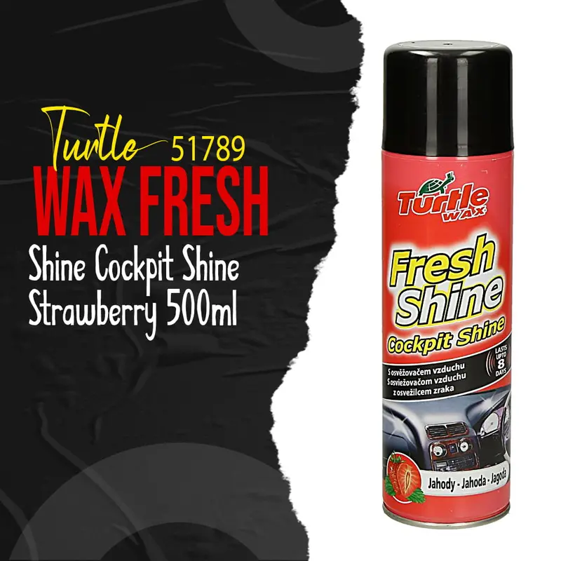 Turtle 51789 Wax Fresh Shine Cockpit Shine - Strawberry 500Ml 1