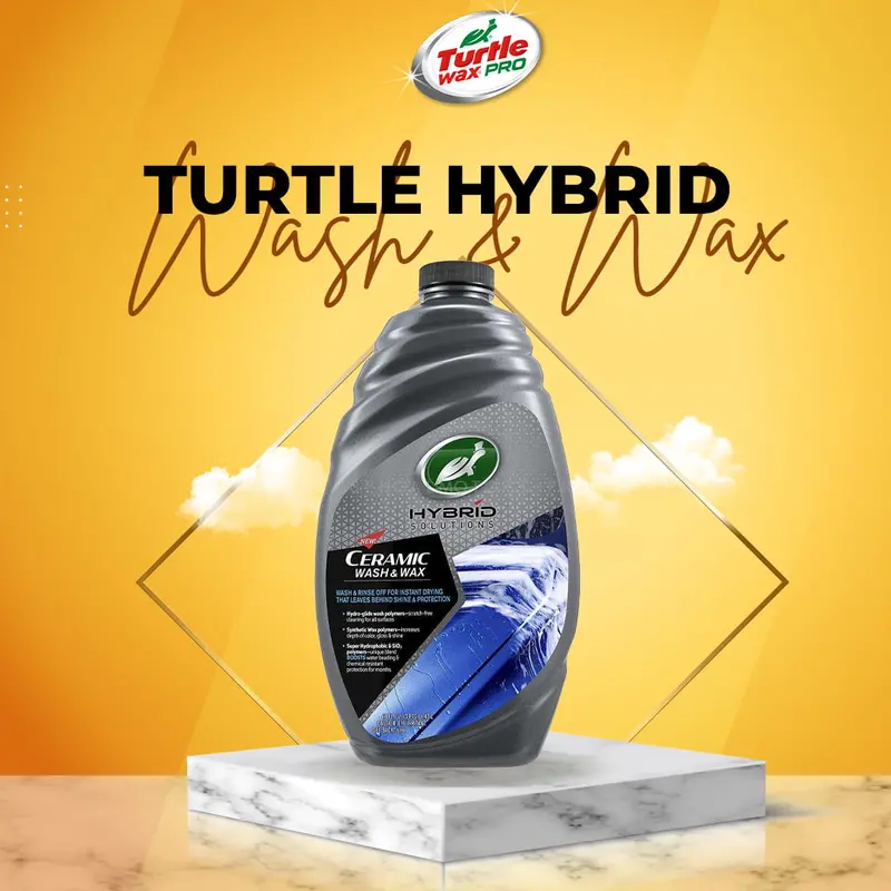 Turtle Hybrid Solutions Ceramic Wash Wax - 1.42 L - Car Cleaning Agent | Car Care Product | 2 In 1 Product 1