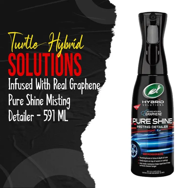 Turtle Hybrid Solutions Infused With Real Graphene Detailer 591 Ml - - Pure Shine Misting Detailer - (53837/17681) 1