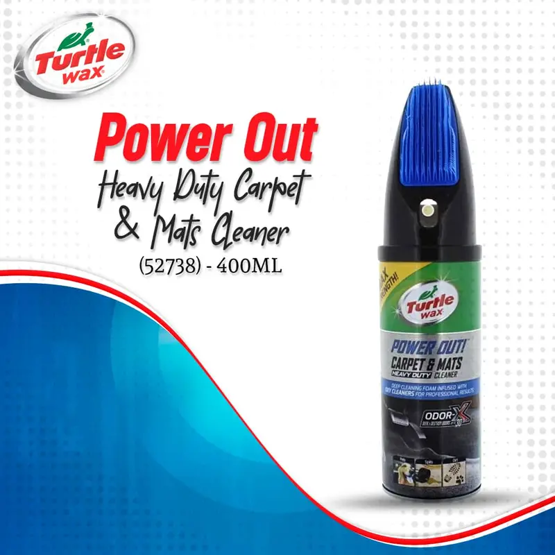 Turtle Power Out Heavy Duty Carpet And Mats Cleaner 52738 - 400Ml 1