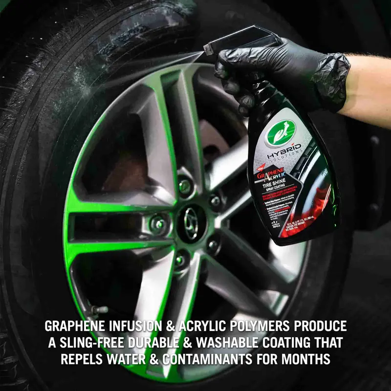 Turtle Wax Hybrid Solutions Graphene Acrylic Tire Shine Spray Coating 1
