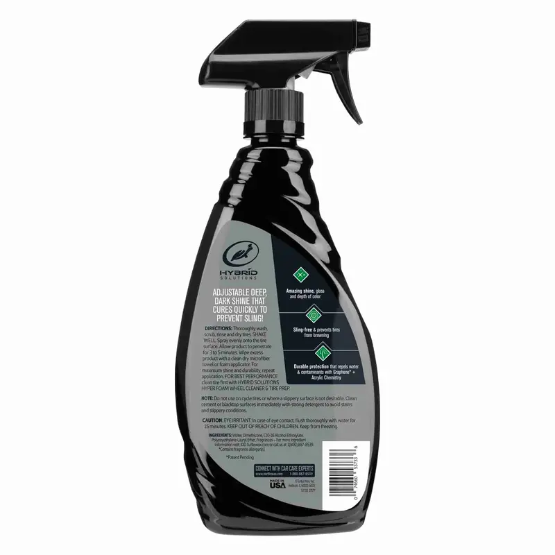 Turtle Wax Hybrid Solutions Graphene Acrylic Tire Shine Spray Coating 2