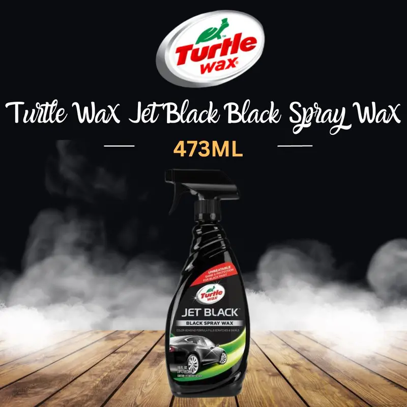 Turtle Wax Jet Black Black Spray Wax T11 (50129/16197) - 473 Ml - Shining Look | Polish Spray | Slick Shine Look | Cleaner Wax 1