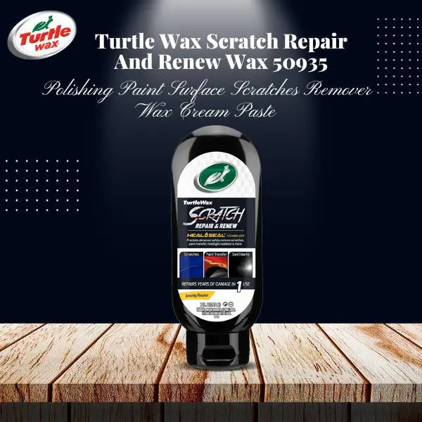 Turtle Wax Scratch Repair And Renew Wax (50935) 207 Ml - Polishing Paint Surface Scratches Remover Wax Cream Paste 1
