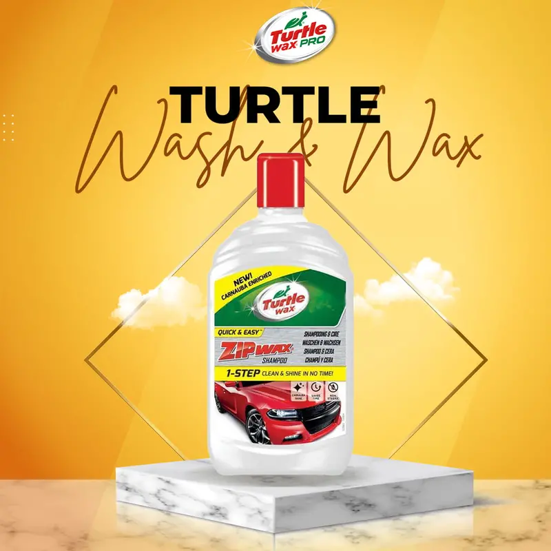Turtle Zip Wax Shampoo - 500 Ml - Car Shampoo Cleaning Agent 1