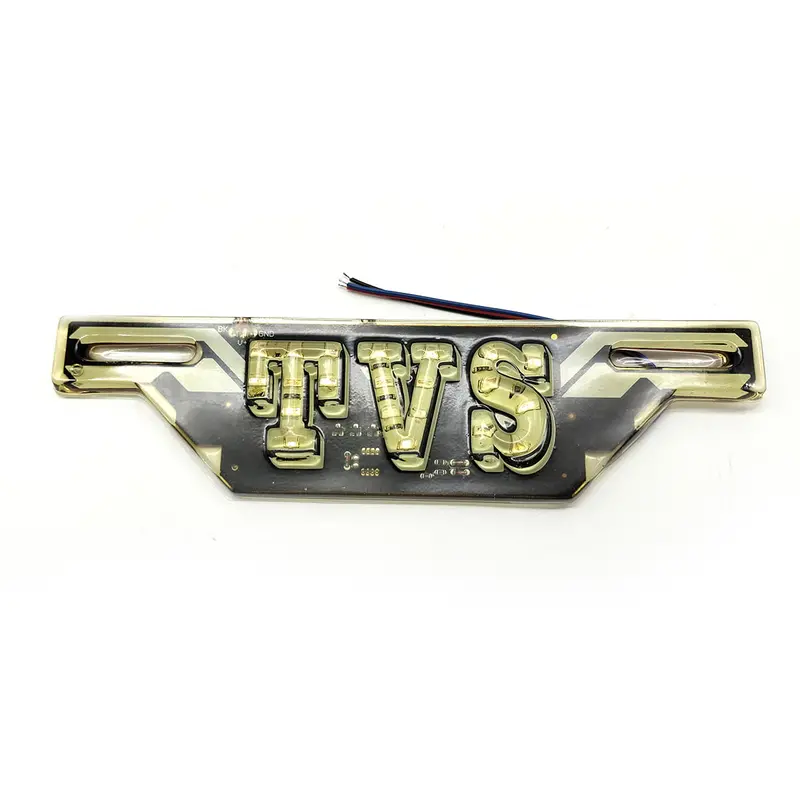 Tvs Logo Fancy License Plate Indication Flasher Light - Multi A00329 2