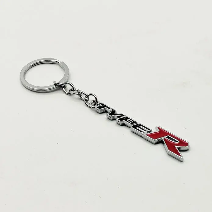 Type R Metal Keychain Keyring 2