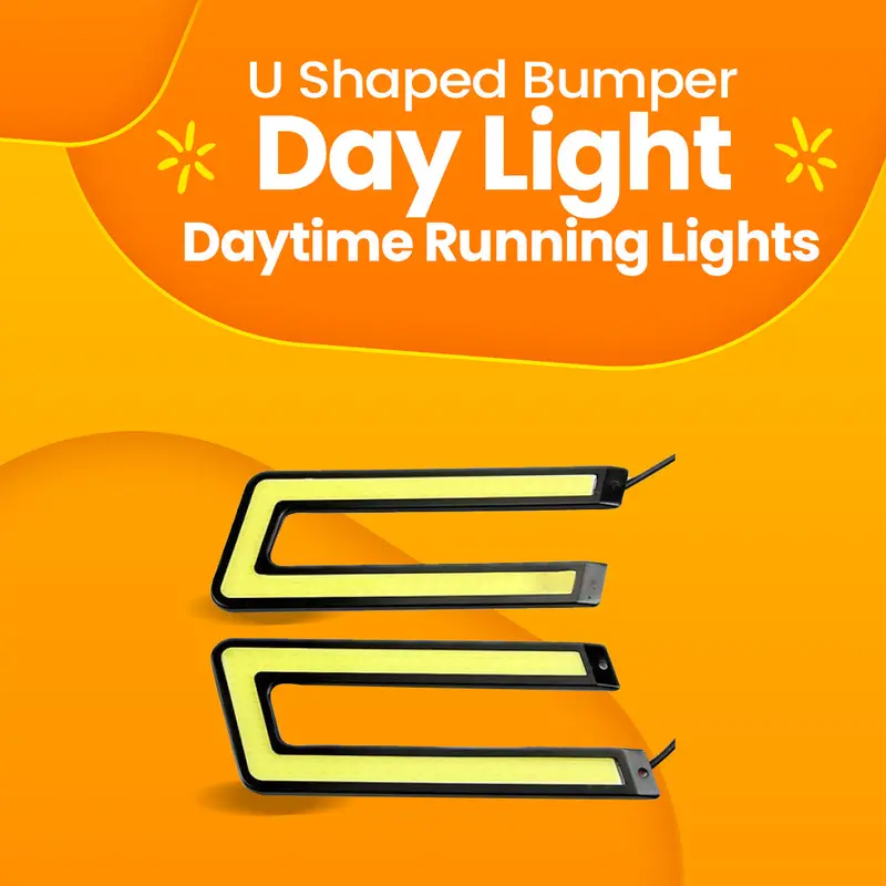 U Shaped Bumper Day Light - Daytime Running Lights | Car Styling Led Day Light | Drl Lamp 1