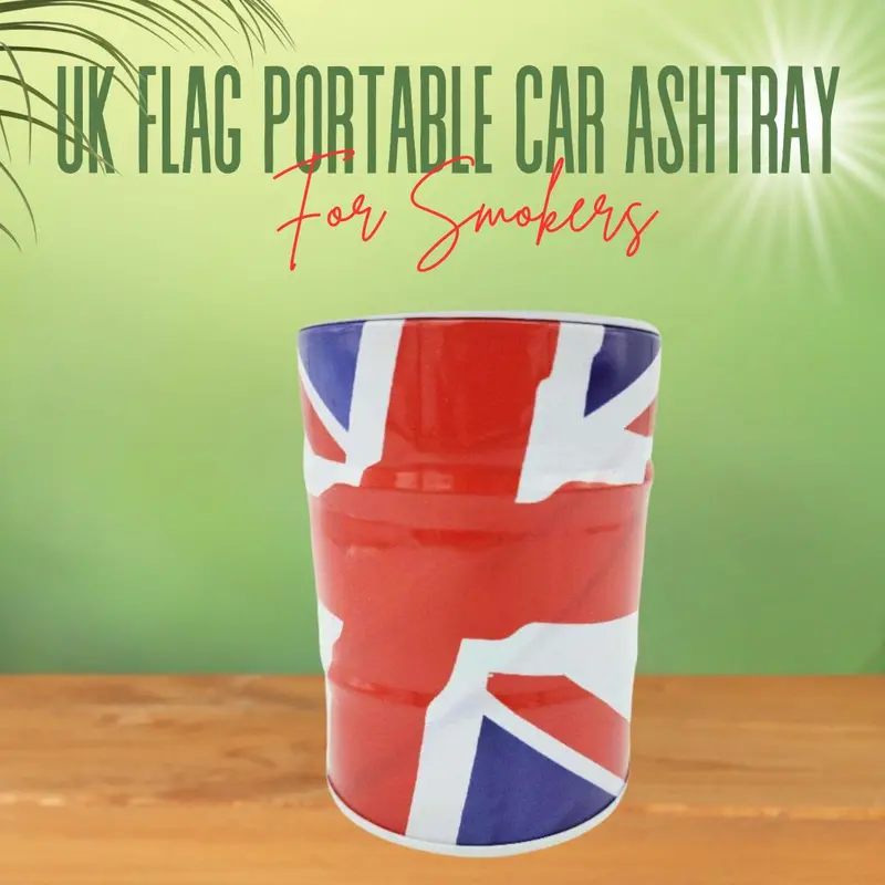 Uk Flag Portable Car Ashtray For Smokers 1