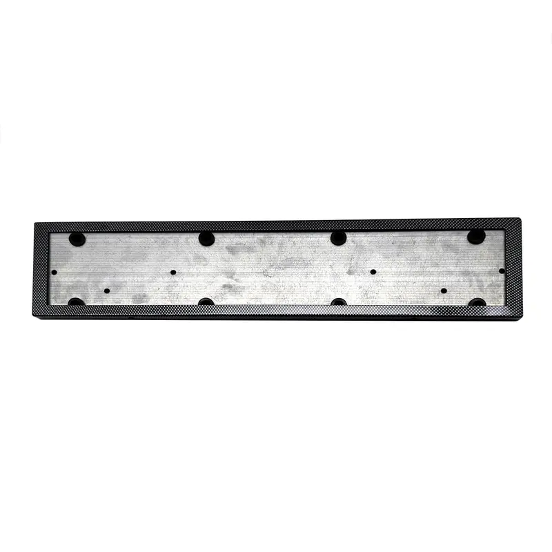 Uk Style Metal License Number Plate Frame Carbon Fiber - Each 2